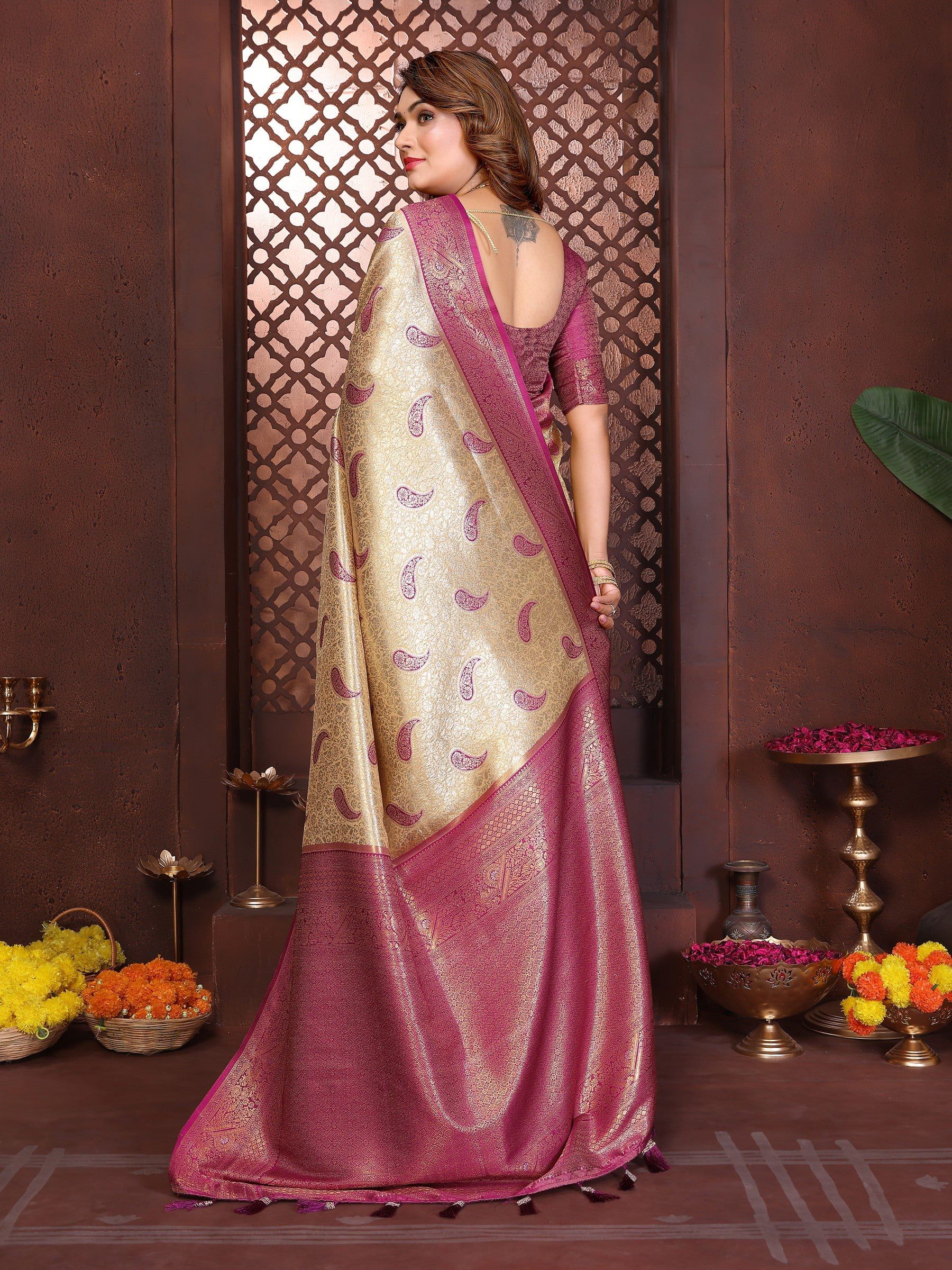 Anaita Banarasi Tissue Silk Saree