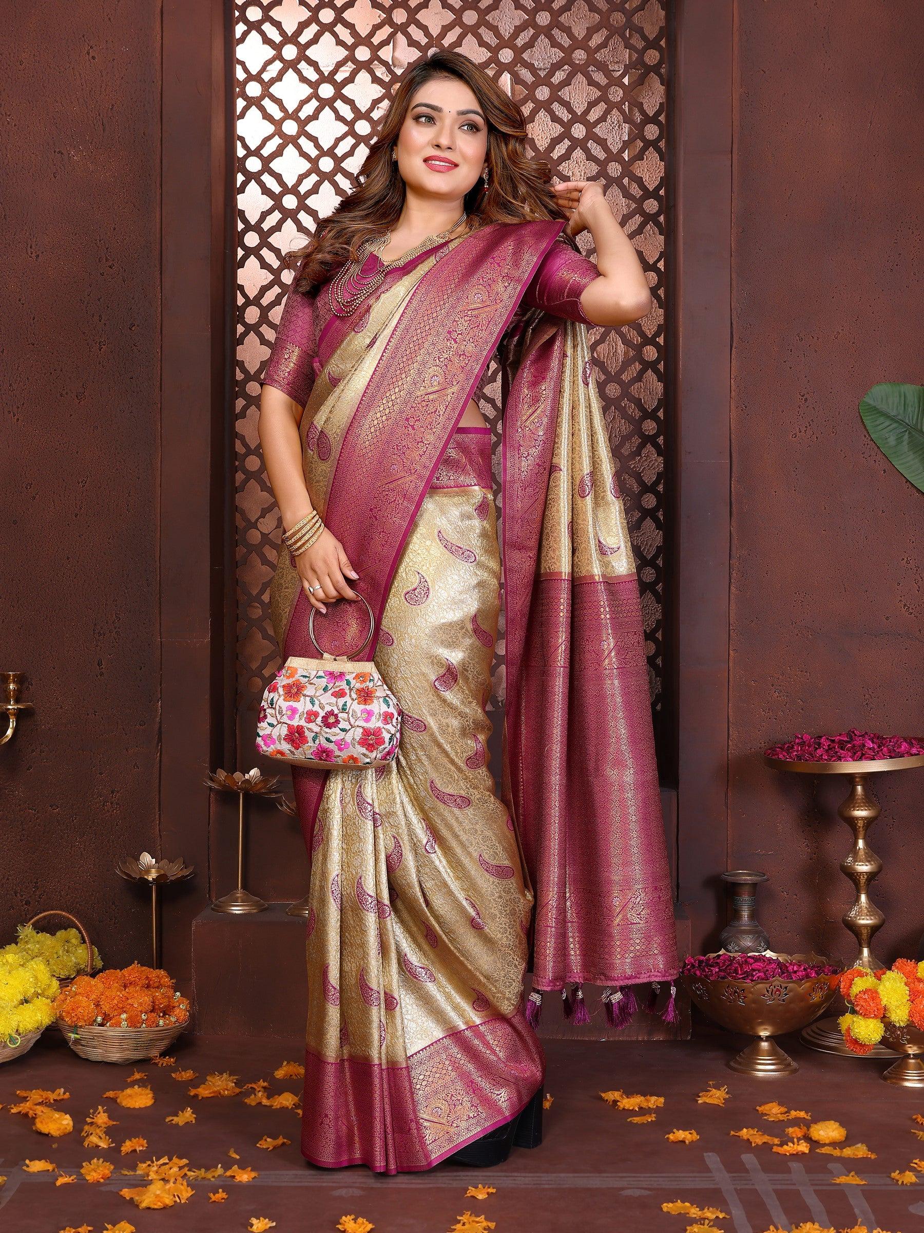 Anaita Banarasi Tissue Silk Saree