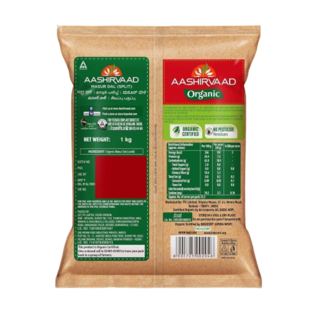 Aashirvaad Organic Masur Dal