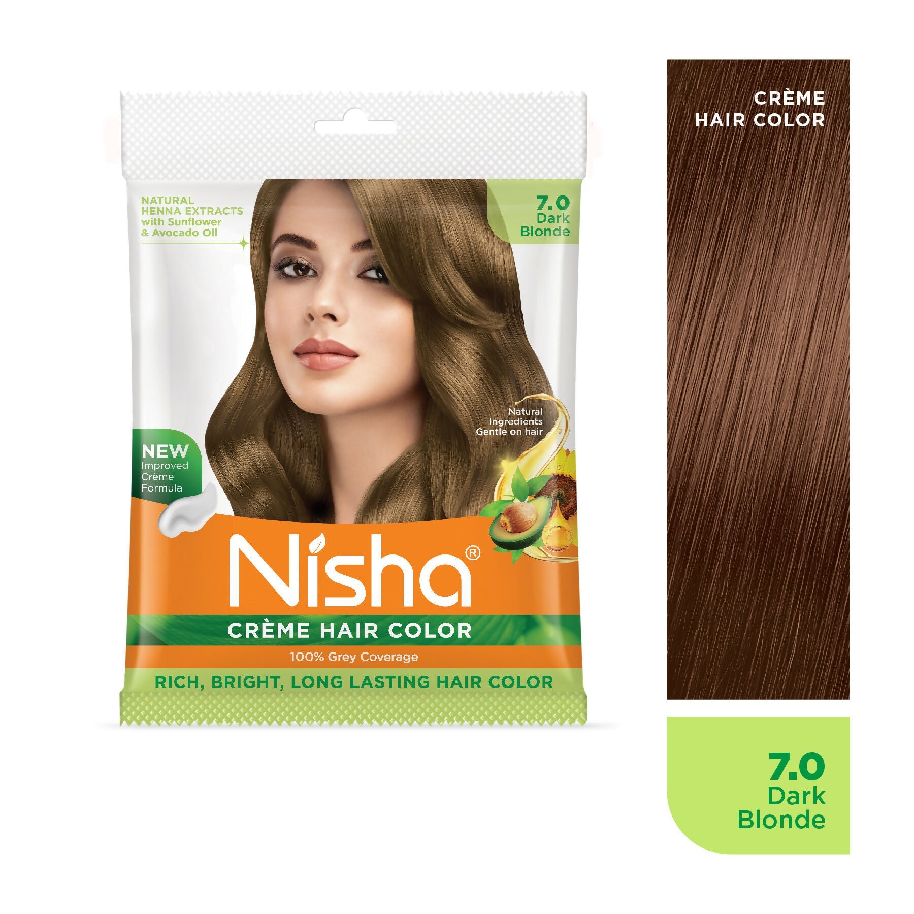 Nisha Creme Hair Color for Women - Dark-Blonde