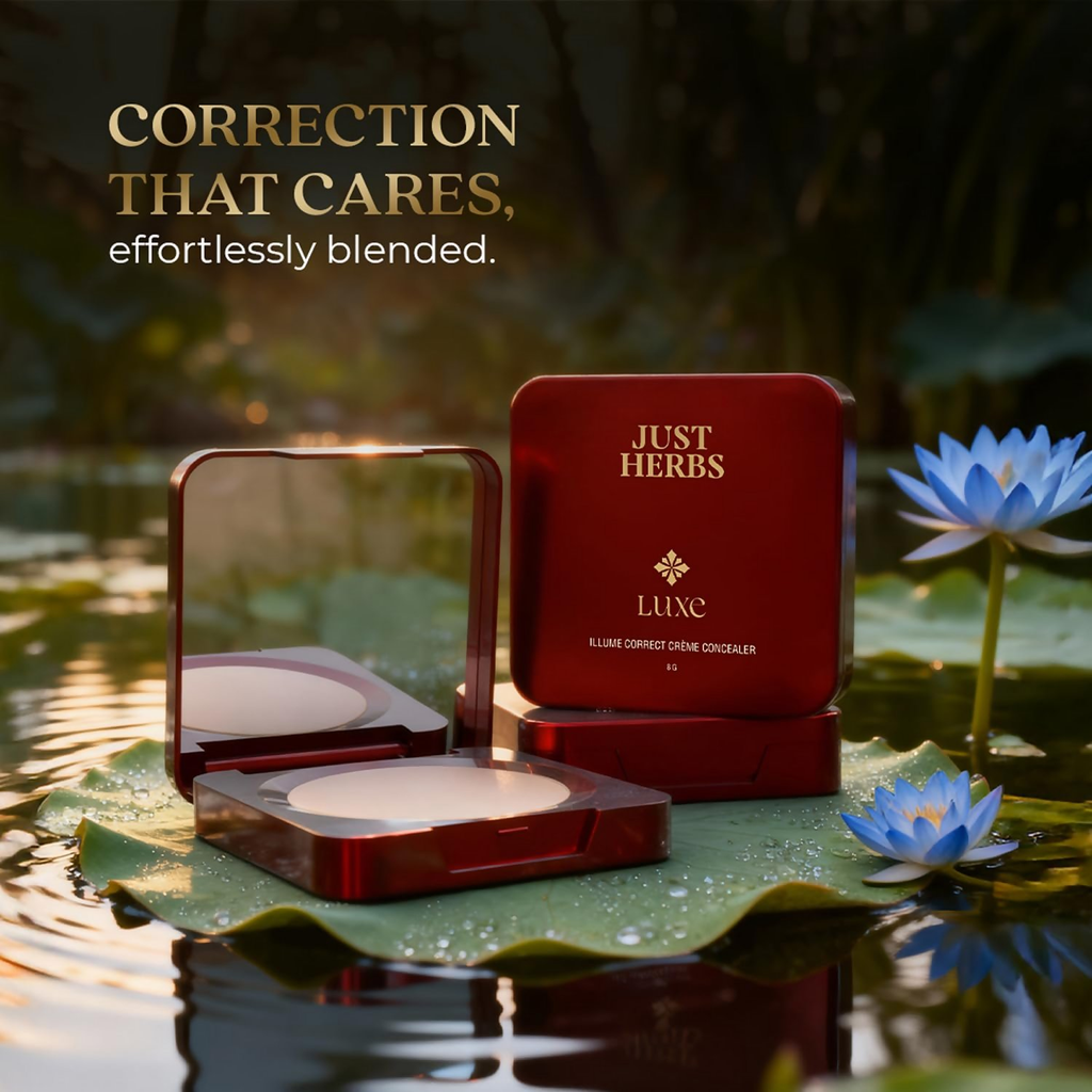 Just Herbs Luxe Illume Correct Créme Concealer Covers Dark Circles (140 Sand)
