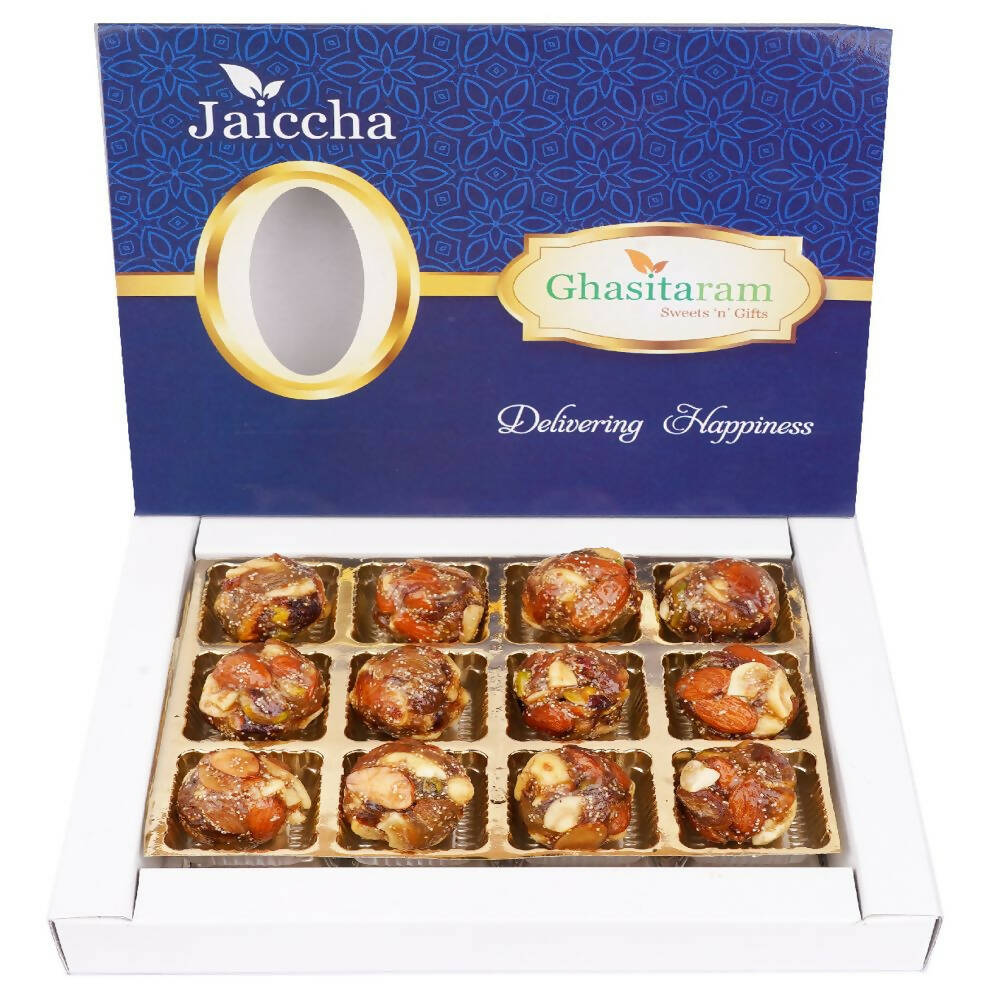 Ghasitaram Dry Fruit Laddoos with No Added Sugar