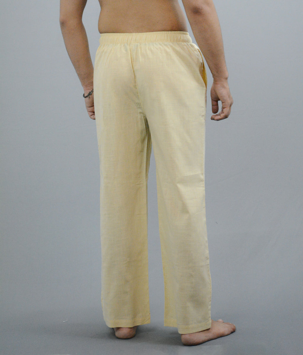 Fabmade Peach & Beige Combo Linen Pajama