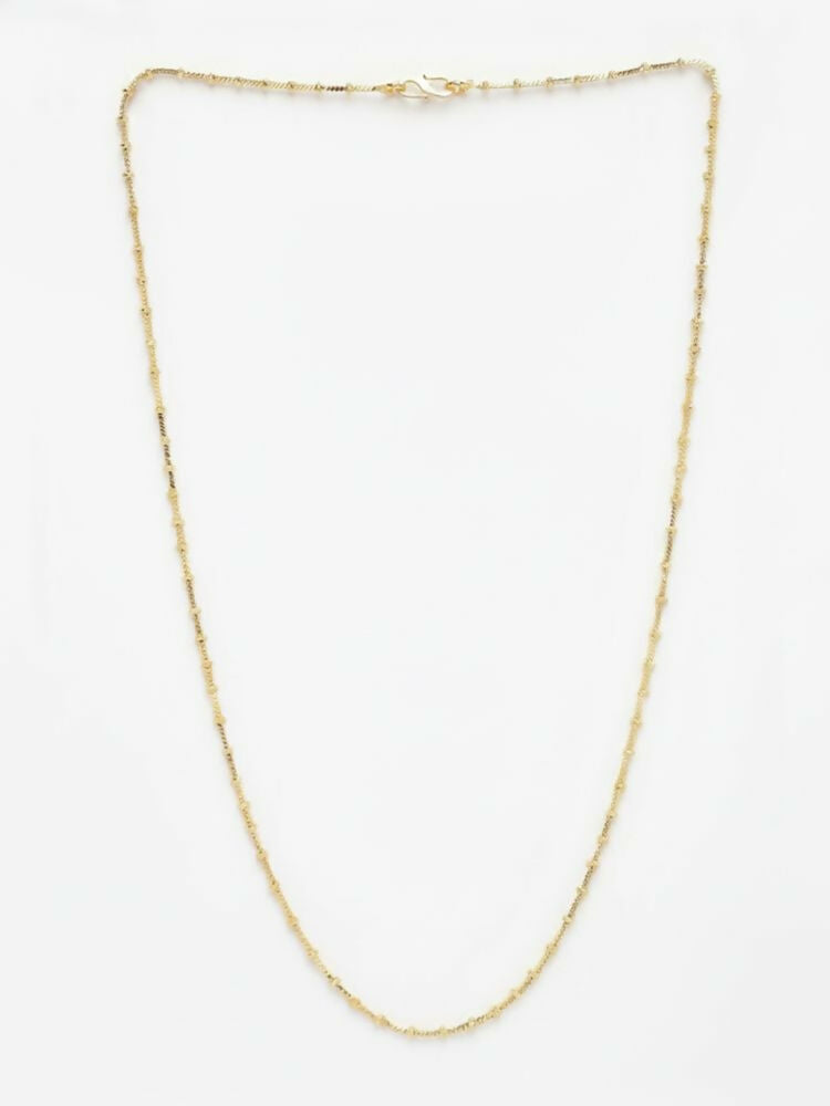 NVR Women Gold Plated Minimal Chain