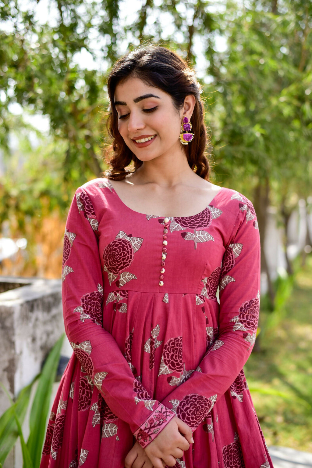 Aayaa Pure Cotton Silk Suit With Heavy Digital Print - Multi Color