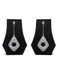 Silver-Plated Alloy Diva Look Stylish Contemporary Earrings - The Pari