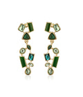 Gold-Polished Alloy Diva Look Stylish Contemporary Earrings - The Pari