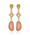 Gold-Polished Alloy Diva Look Stylish Contemporary Earrings - The Pari