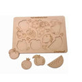 Kraftsman Fruits Board Identification Puzzle Board | Color Kit Included