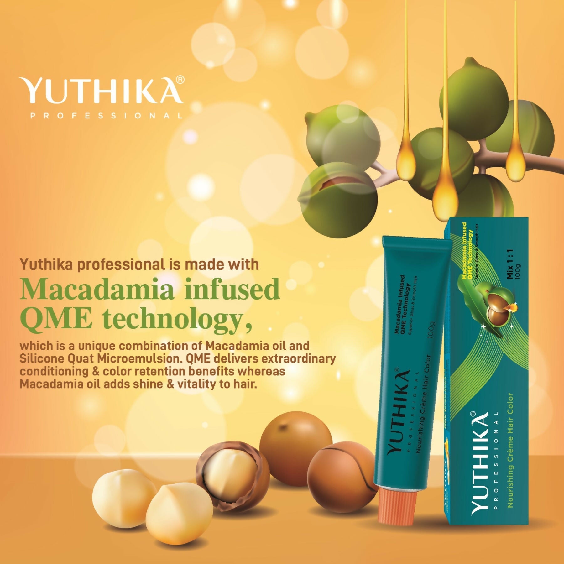Yuthika Professional Creme Hair Colour - Blonde