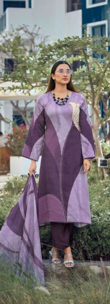 Pramukh Fab Lavender Color Rayon Kurta Set
