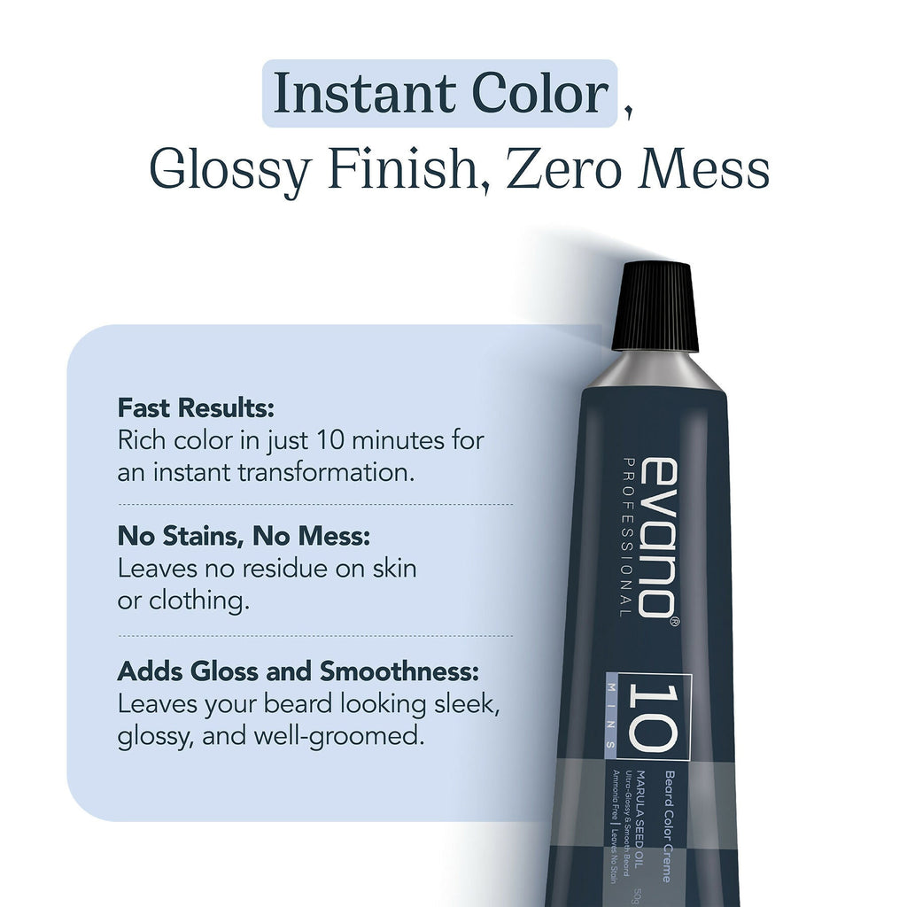 Evano Professional Beard Color For Men-Natural Black