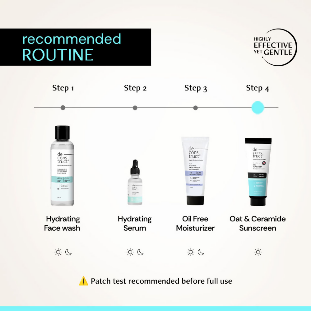 Deconstruct Oats & Ceramide Gel Sunscreen In Vivo Tested SPF 50 PA+++
