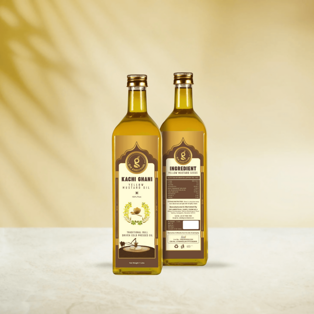 Giramritphal Kachi Ghani Cold Pressed Yellow Mustard Oil