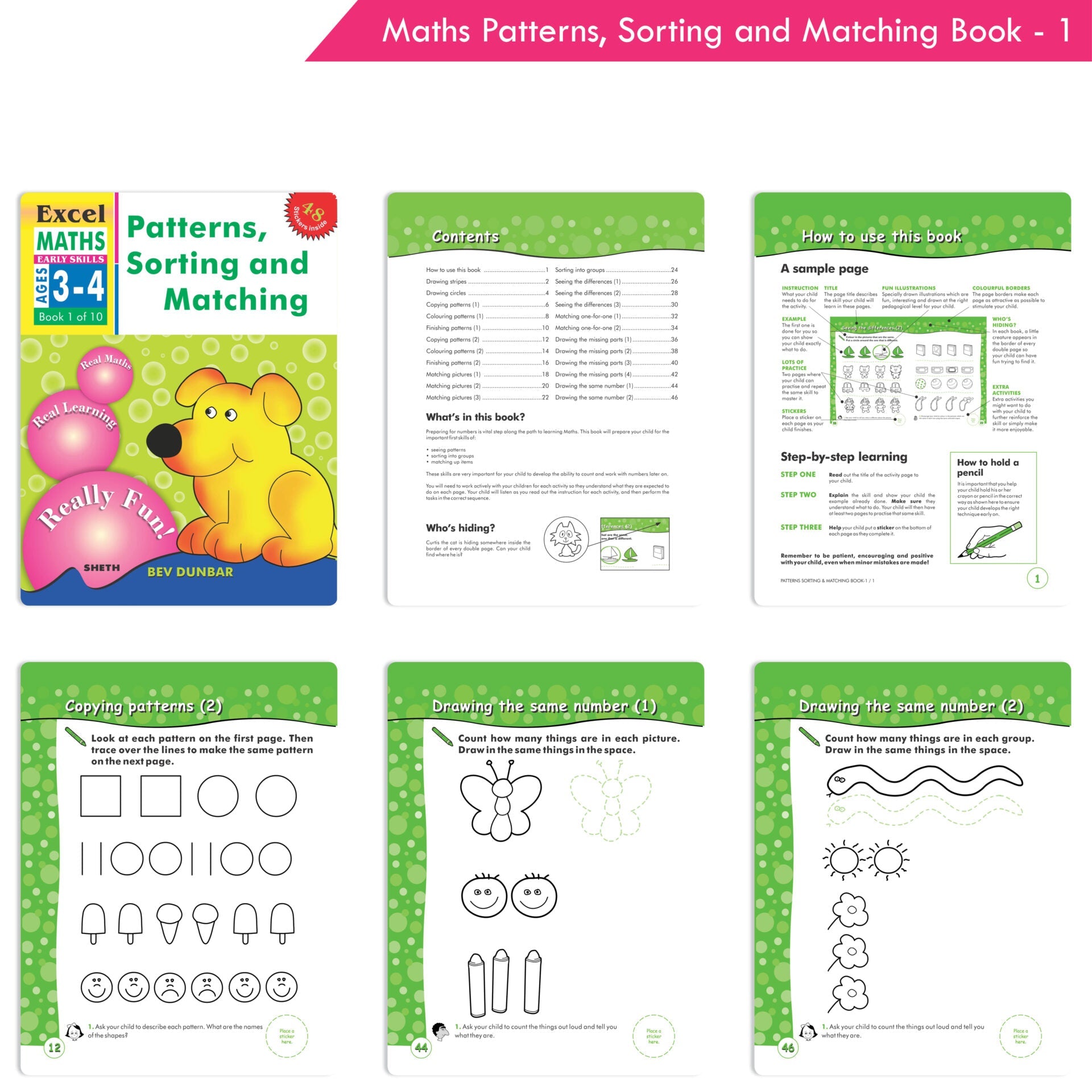 Excel Early Skills English & Maths Books Set of 19| Ages 3-6 Years| Learning Alphabet, Numbers, Patterns etc.