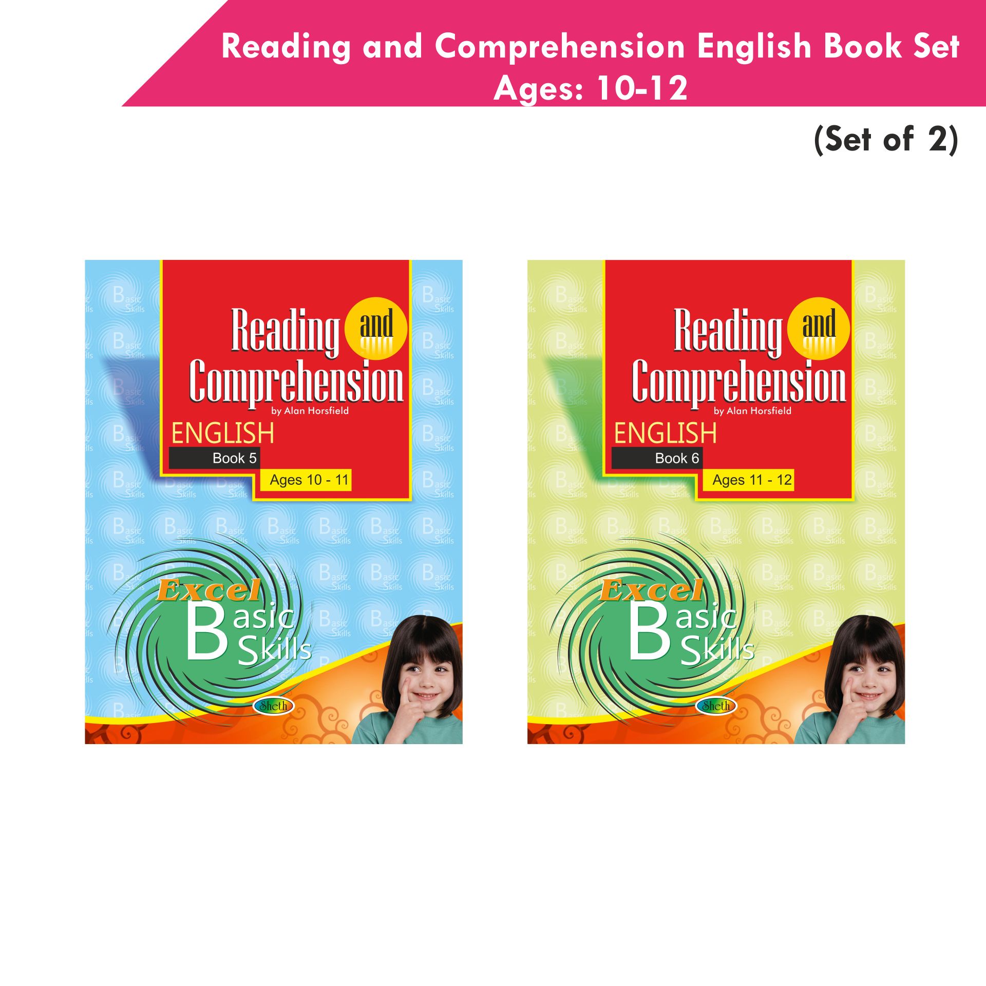 Reading and Comprehension English Book Set ges 10 - 12 (Set of 2)