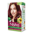 Nisha Creme Hair Color for Women & Men - Burgundy
