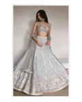 Lehenga Mart Gorgeous Lehenga Choli For Wedding-Grey