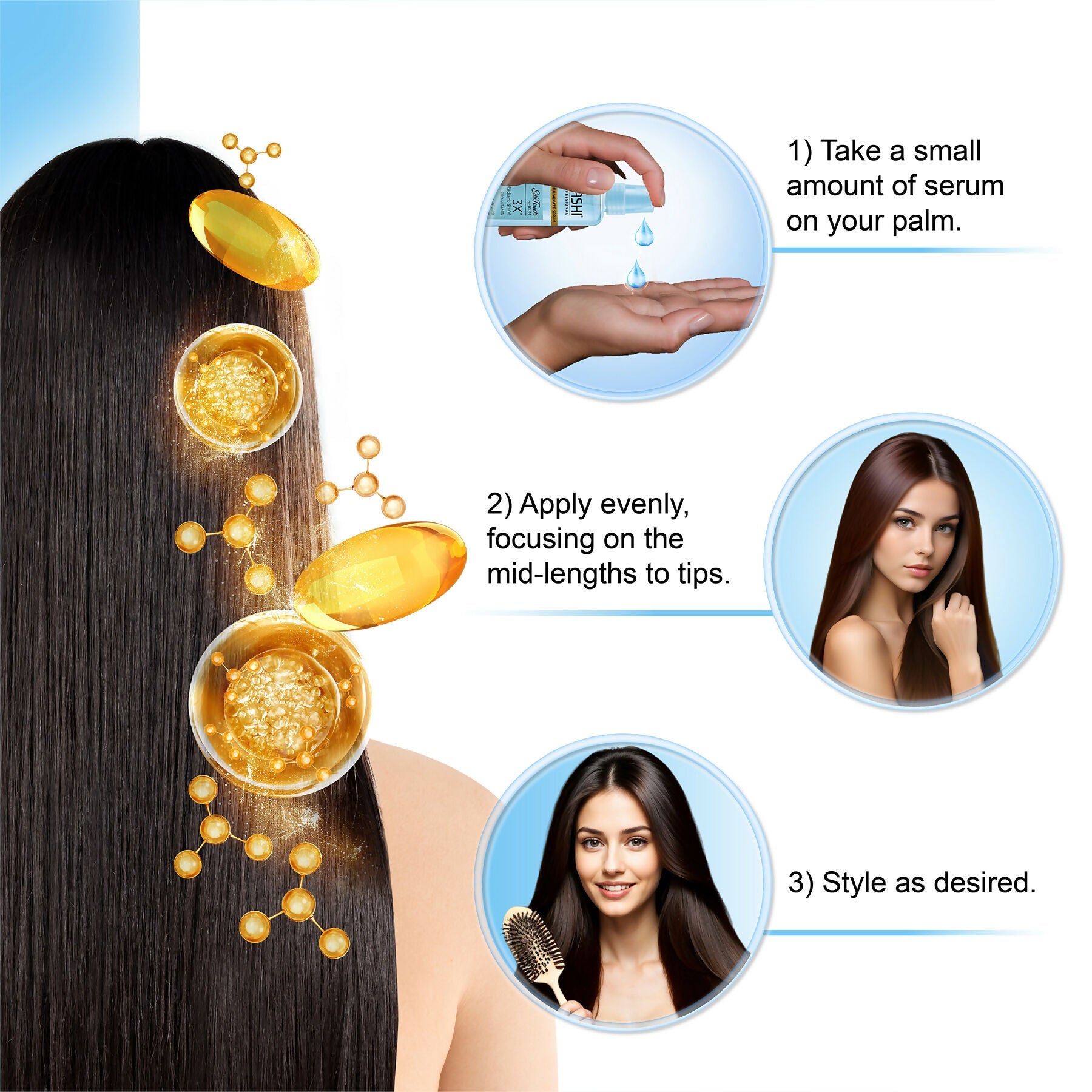 Nashi EverSilk Pro Vitamin Hair Serum for Women & Men