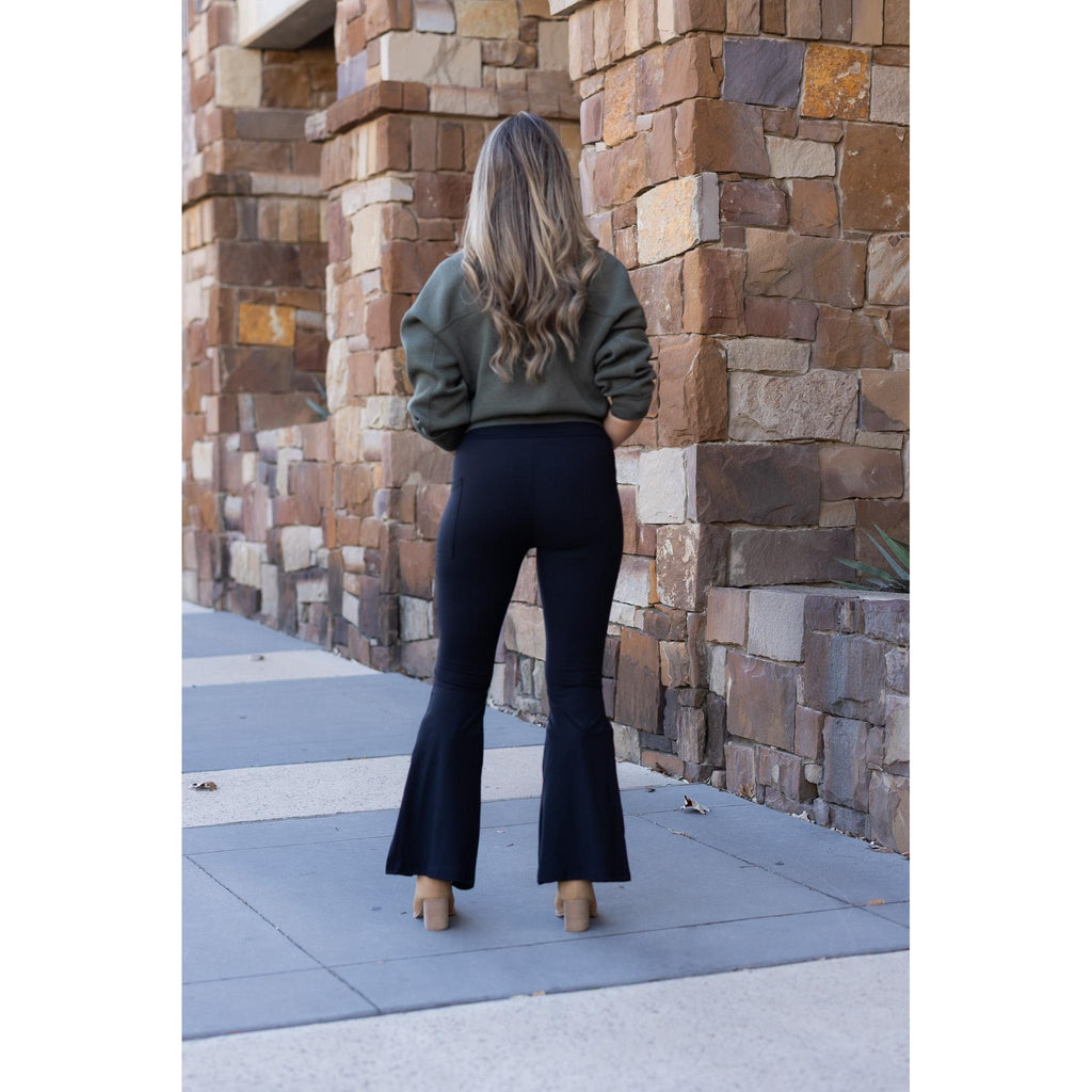 Ready to Ship | The Natalie Black Super Flare Leggings