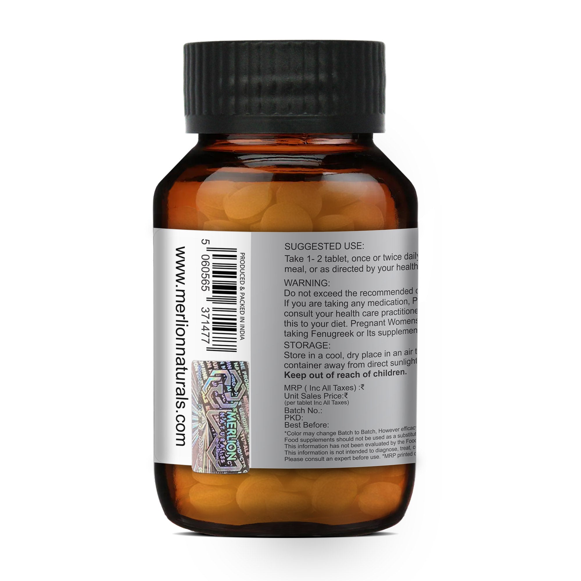Merlion Naturals Fenugreek 500mg Tablets