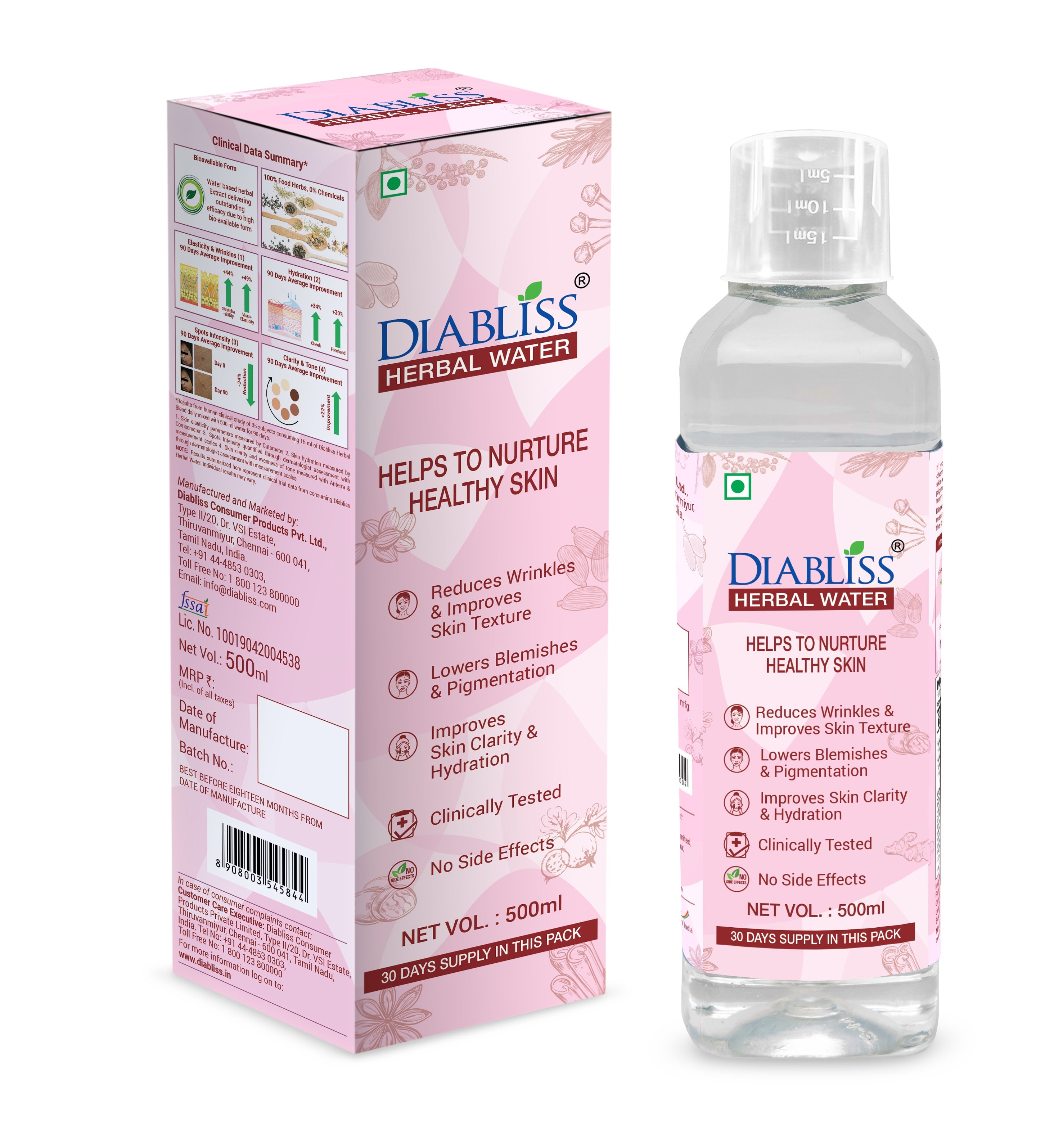 Diabliss Herbal Water For Skin Care