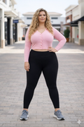 Ready to Ship | Curvy Collection - BLACK FULL-LENGTH Leggings with POCKET