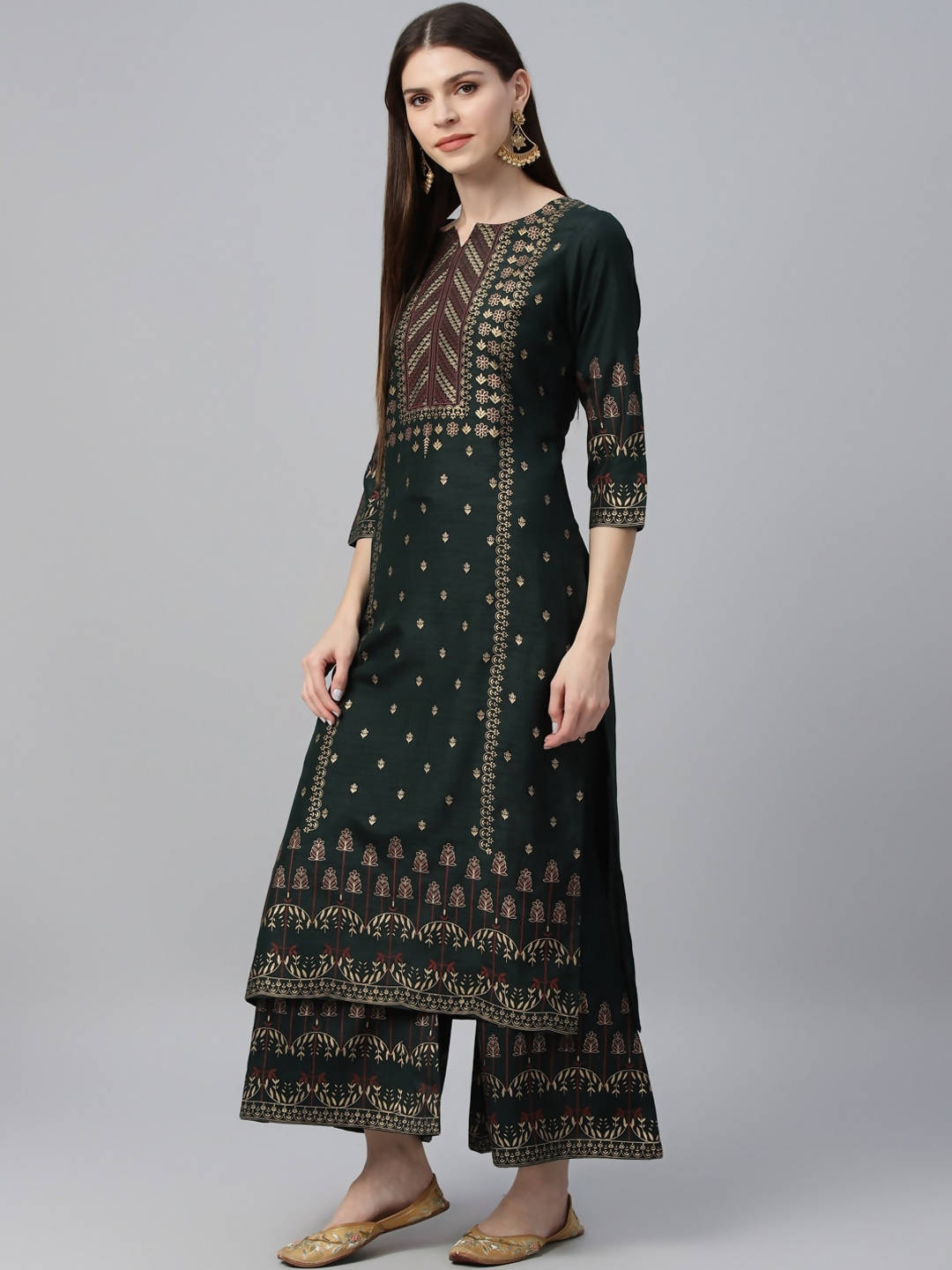 Cheera Printed Kurta Palazzo set (CH117KP)
