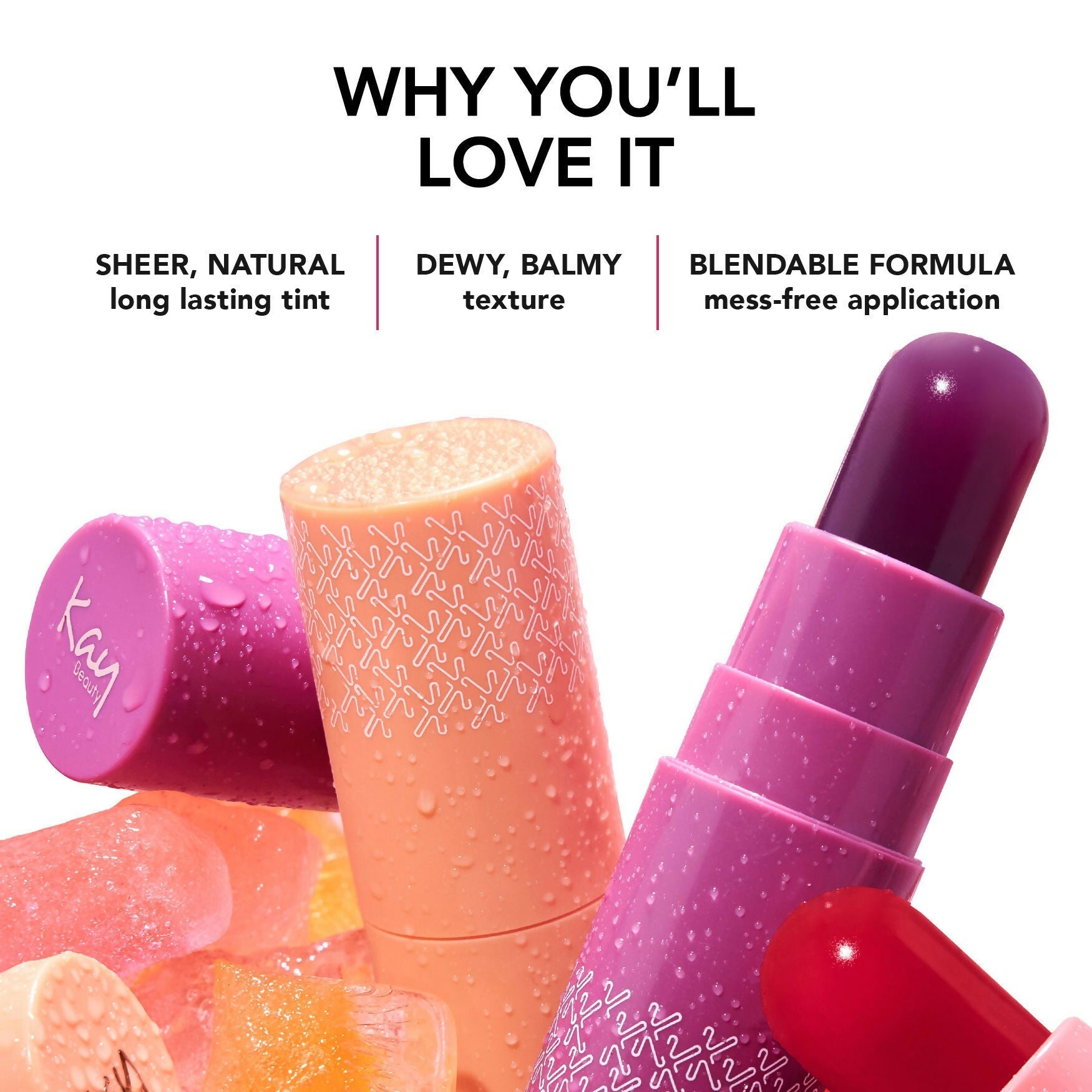 Kay Beauty Jelly Lip & Cheek Popsicle Wand - Berry Burst