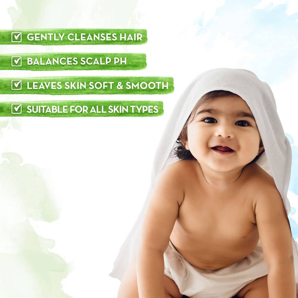 Mamaearth Milky Soft Baby Shampoo For Gently Cleanses Hair & Balances Scalp pH