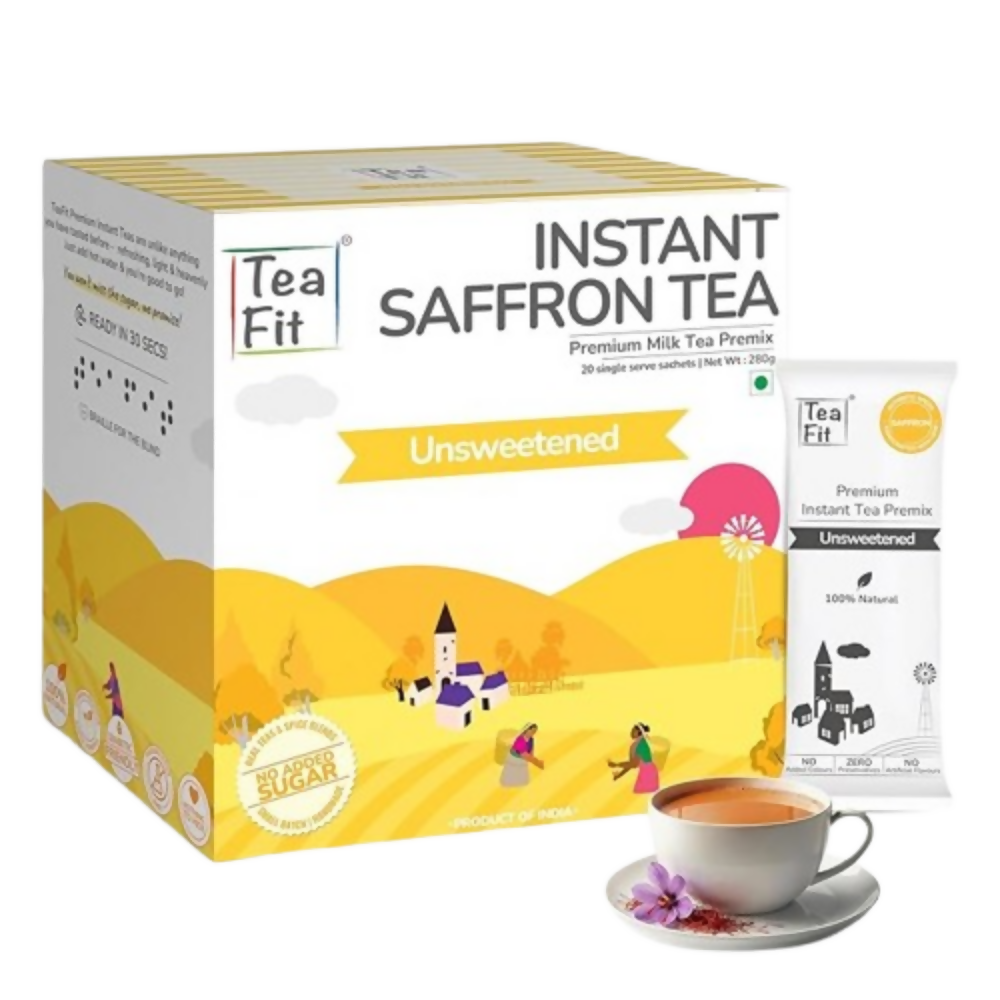 TeaFit Premium NO SUGAR Instant Saffron Tea Premix