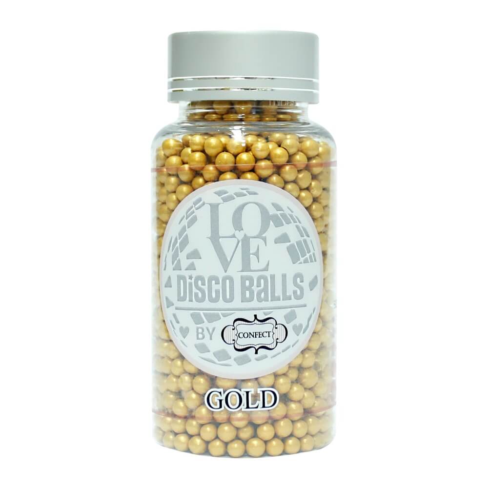 Confect Gold Disco Balls Sprinkles 6 MM