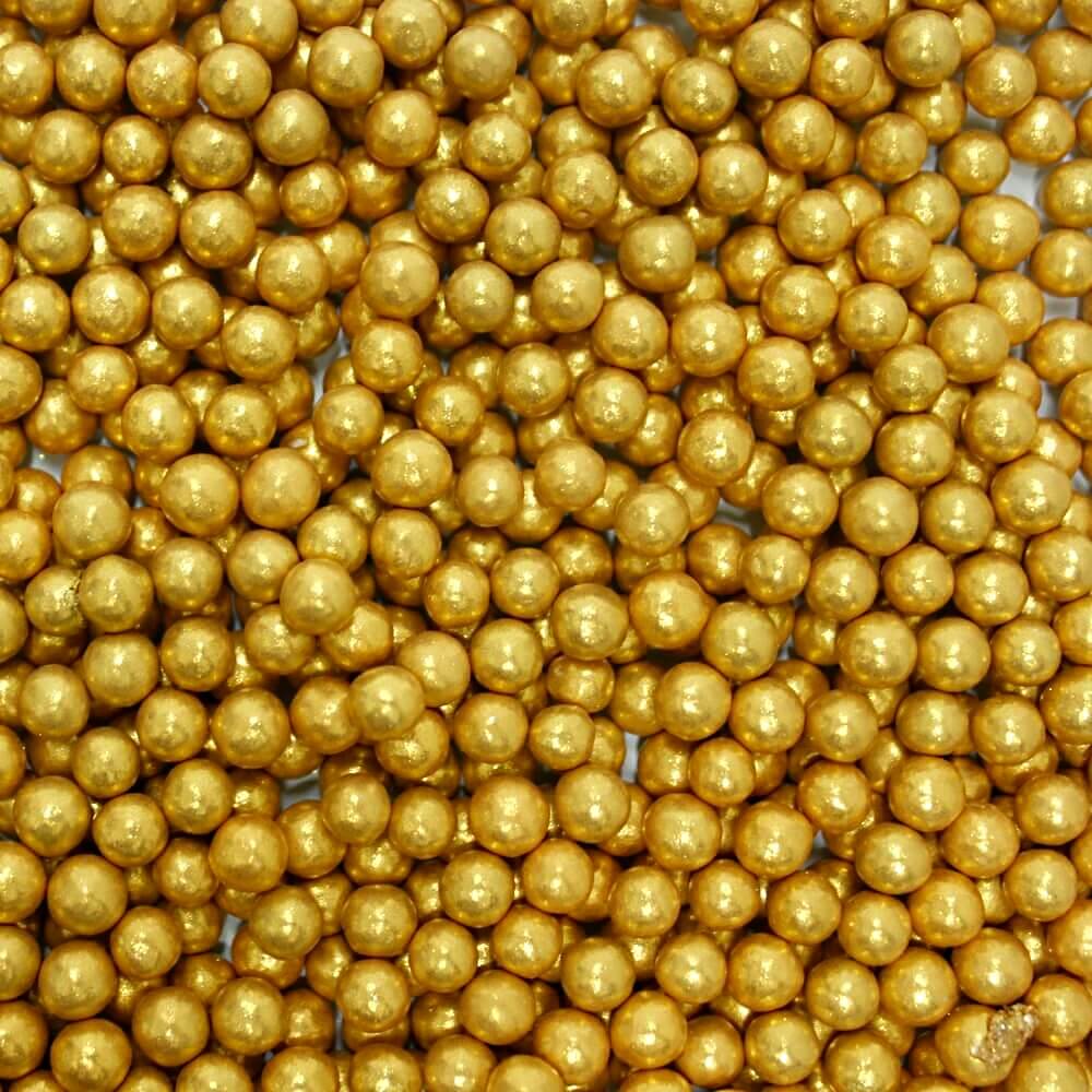Confect Gold Disco Balls Sprinkles 6 MM