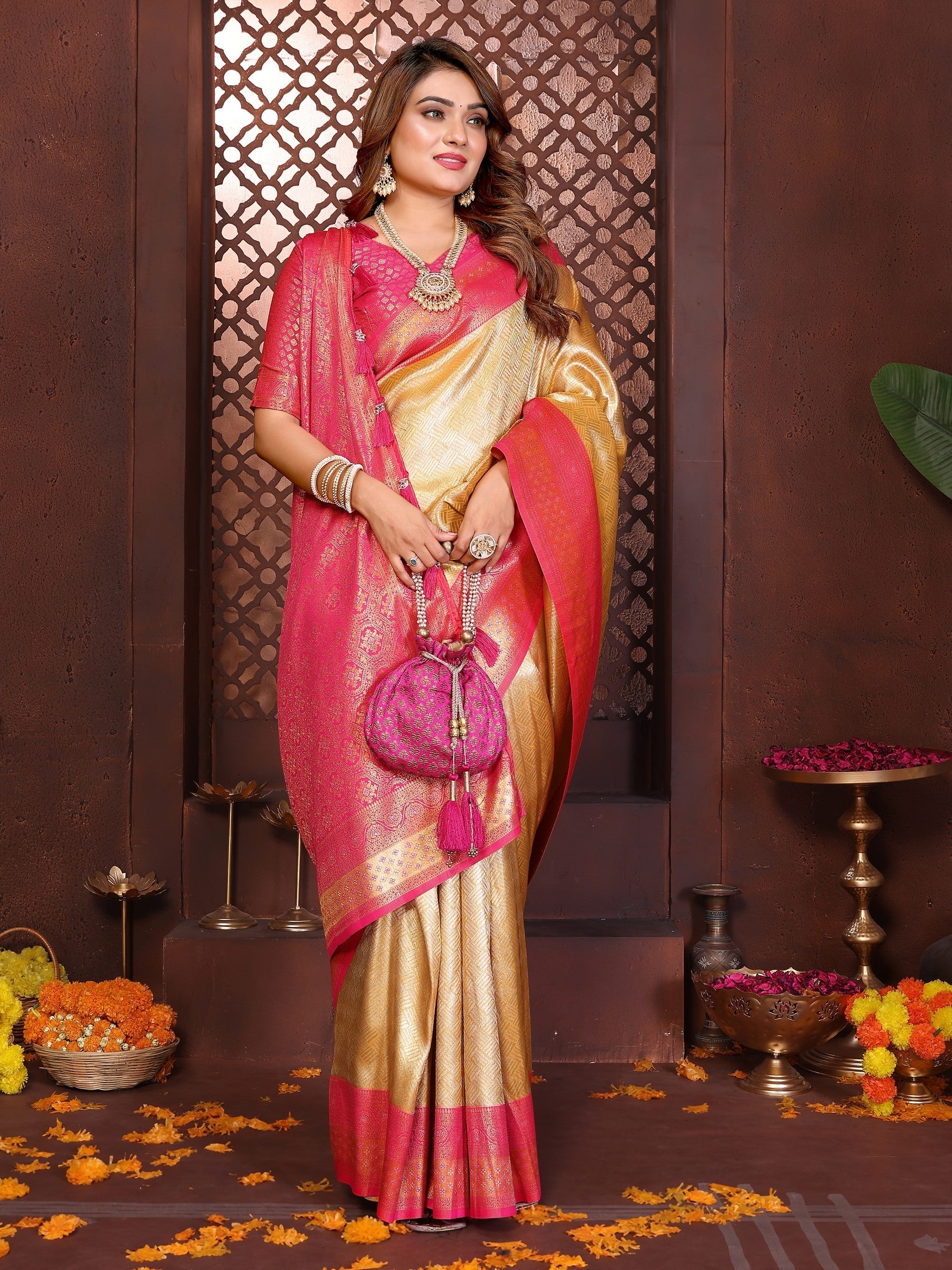 Anaita Banarasi Tissue Silk Saree