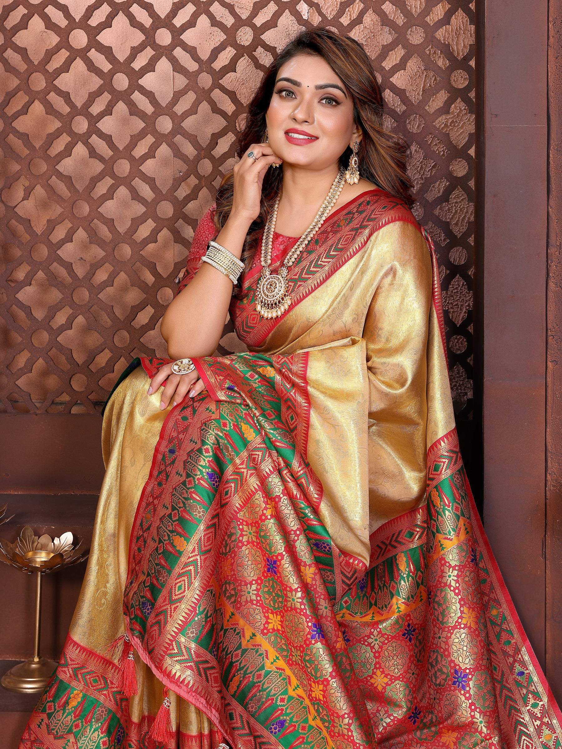 Anaita Banarasi Tissue Silk Saree