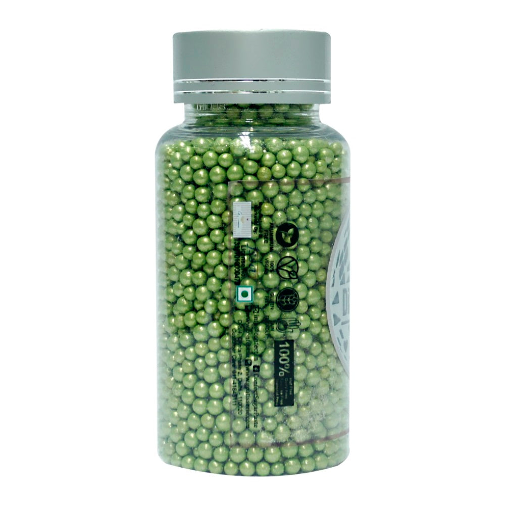 Confect Green Disco Balls Sprinkles 4 MM