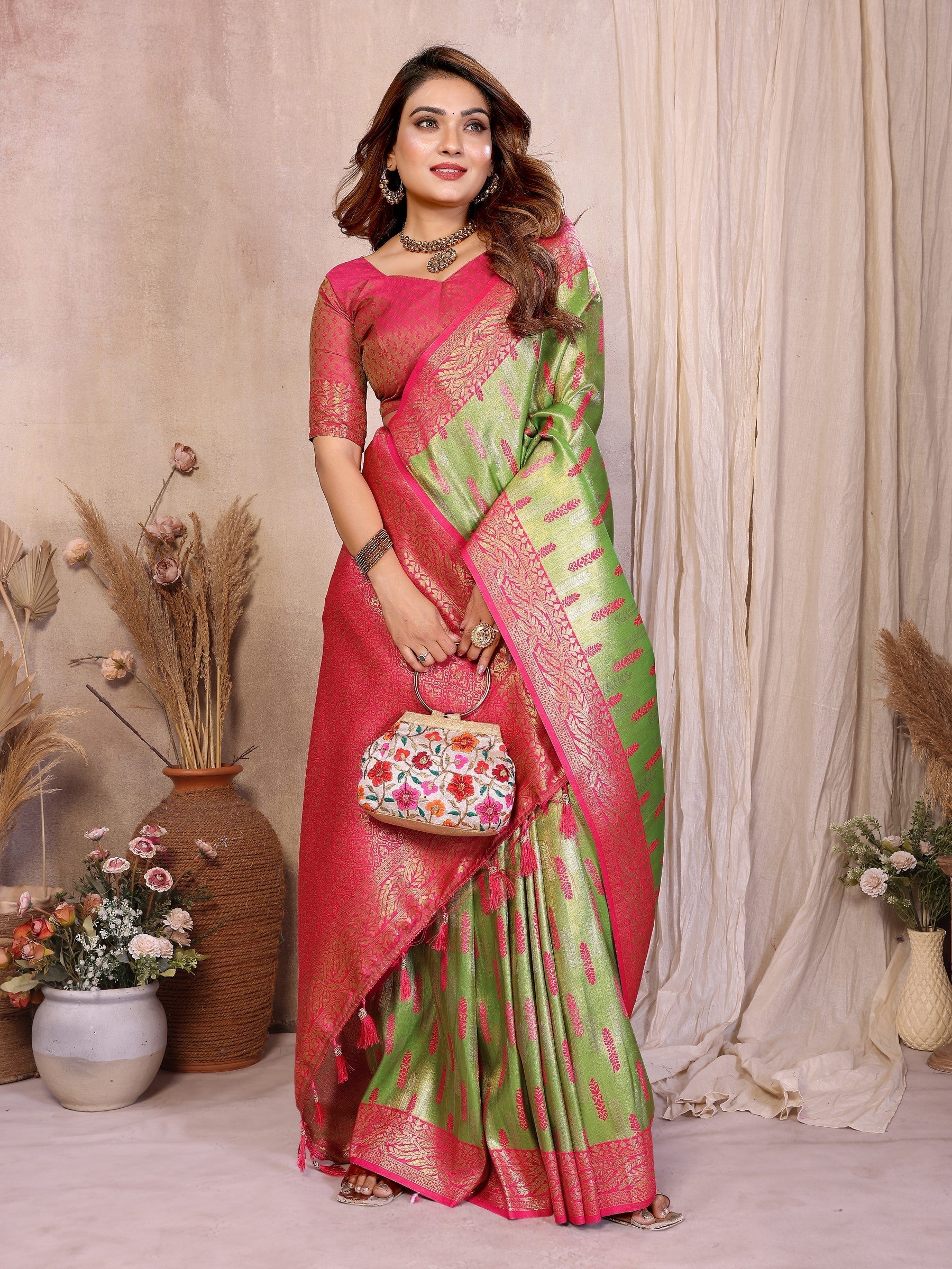 Anaita Banarasi Tissue Silk Saree