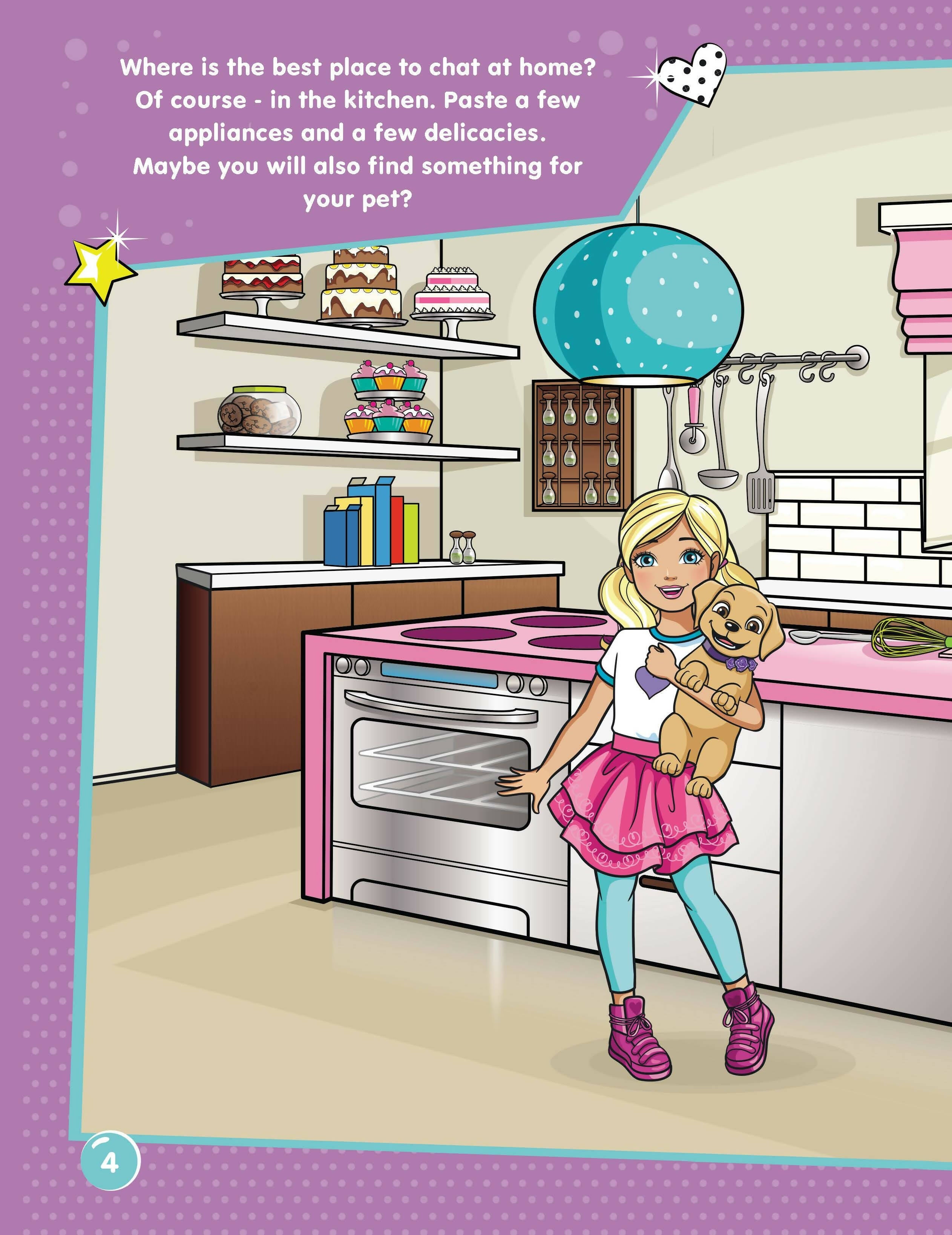 Dreamland Publications Barbie Dreamhouse Adventures -Dream House Decorate with Stickers