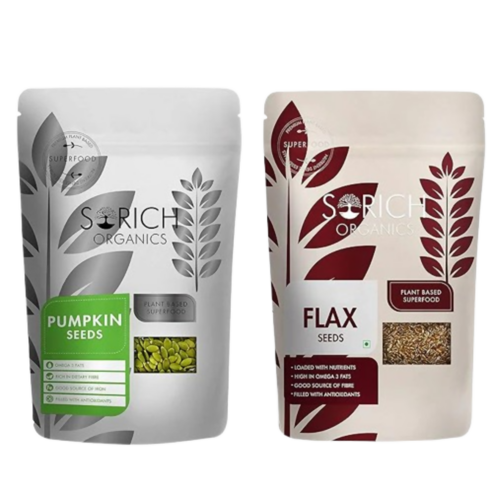 Sorich Organics Raw Flax Seeds + Pumpkin Seeds