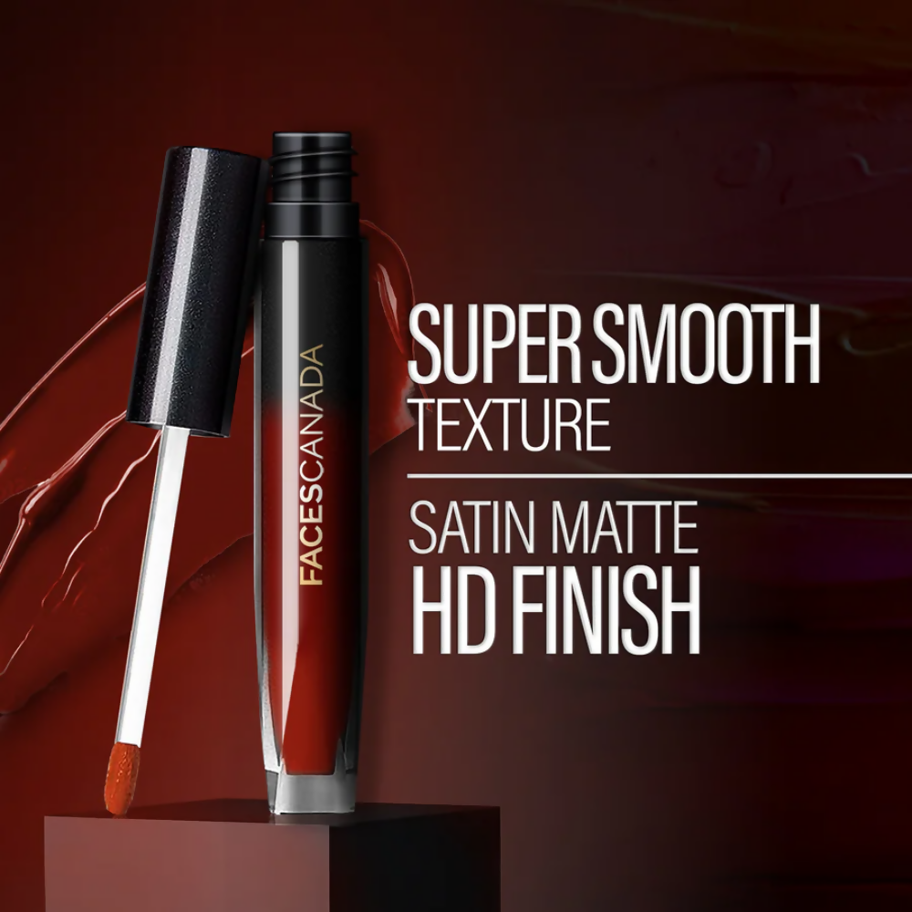Faces Canada Comfy Silk Liquid Lipstick - Achiever Red 09