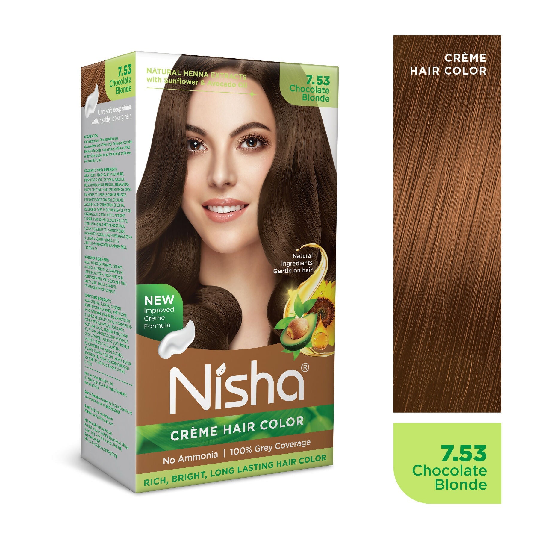Nisha Creme Hair Color for Women - Chocolate Blonde