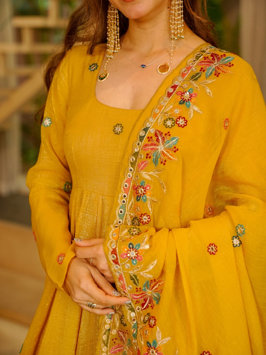 Yash Enterprise Yellow Crunchy Silk Party Wear Sharara Suit Set