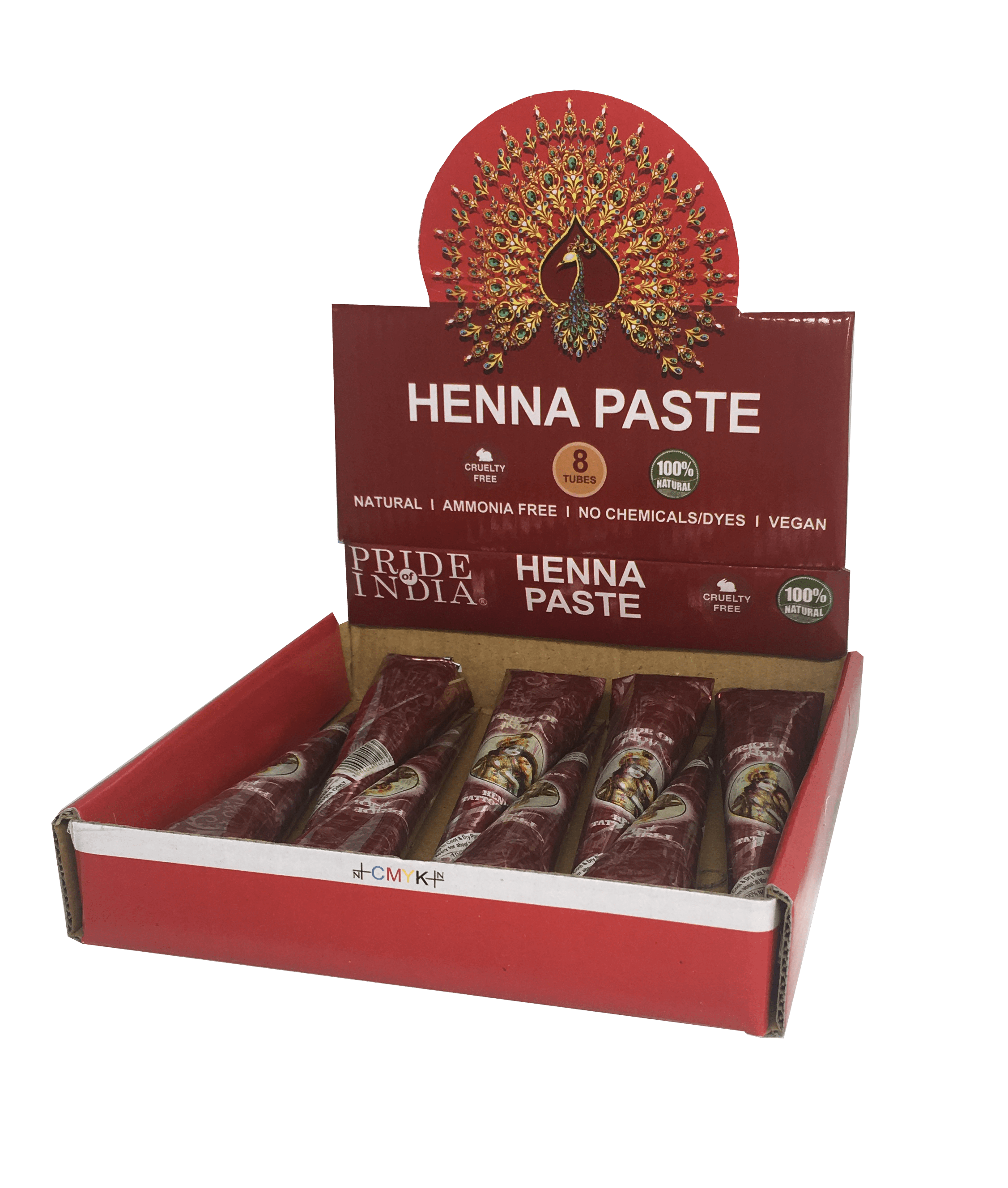 Herbal Henna Tattoo Mehendi Paste - BUY 1 GET 1 FREE  - 1.25oz Tube (100% Natural)