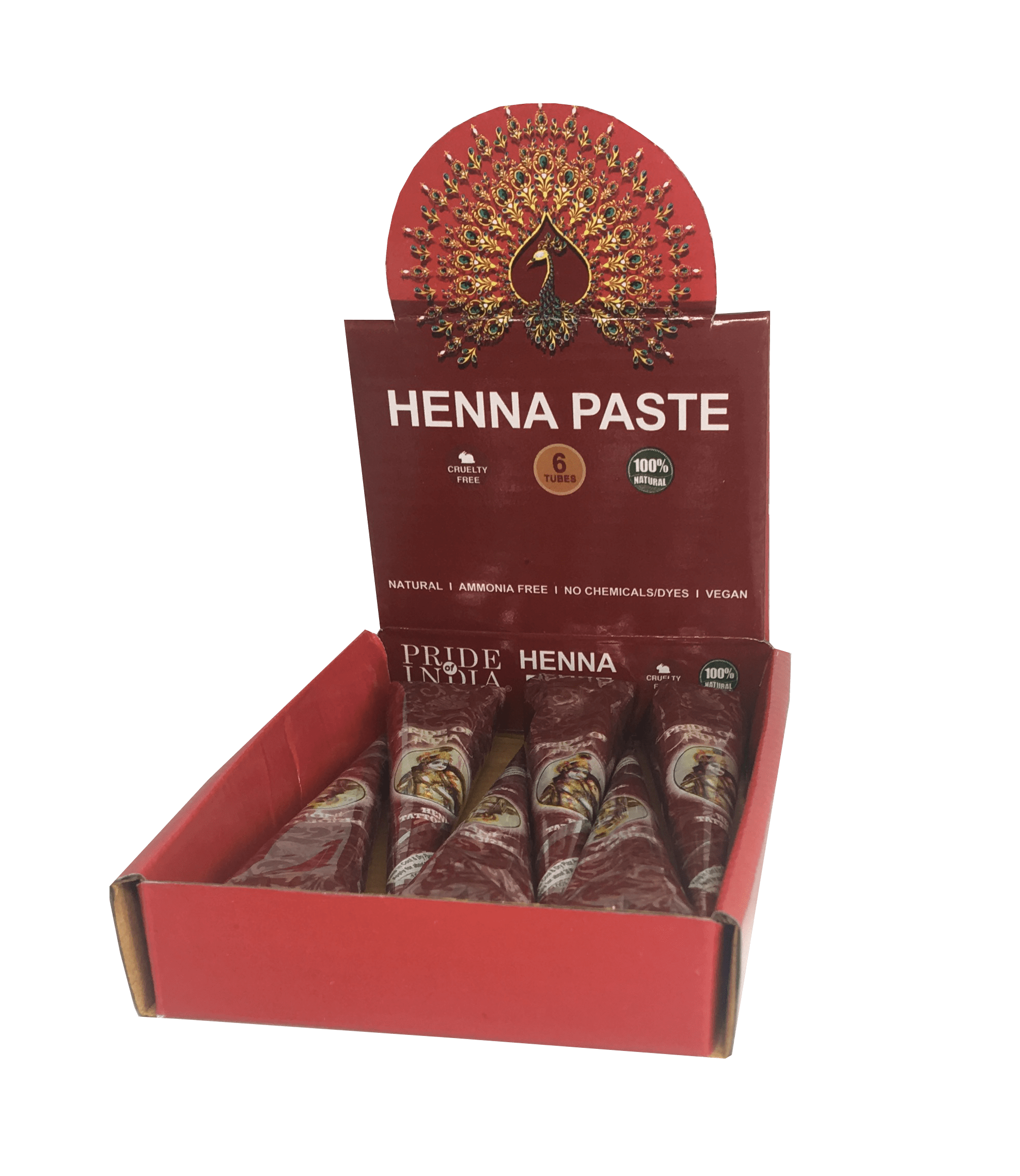 Herbal Henna Tattoo Mehendi Paste - BUY 1 GET 1 FREE  - 1.25oz Tube (100% Natural)