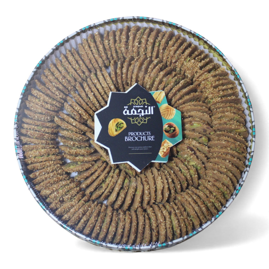 Al Nejmah Sweets – Barazek Crispy Pistachio Sesame Cookies