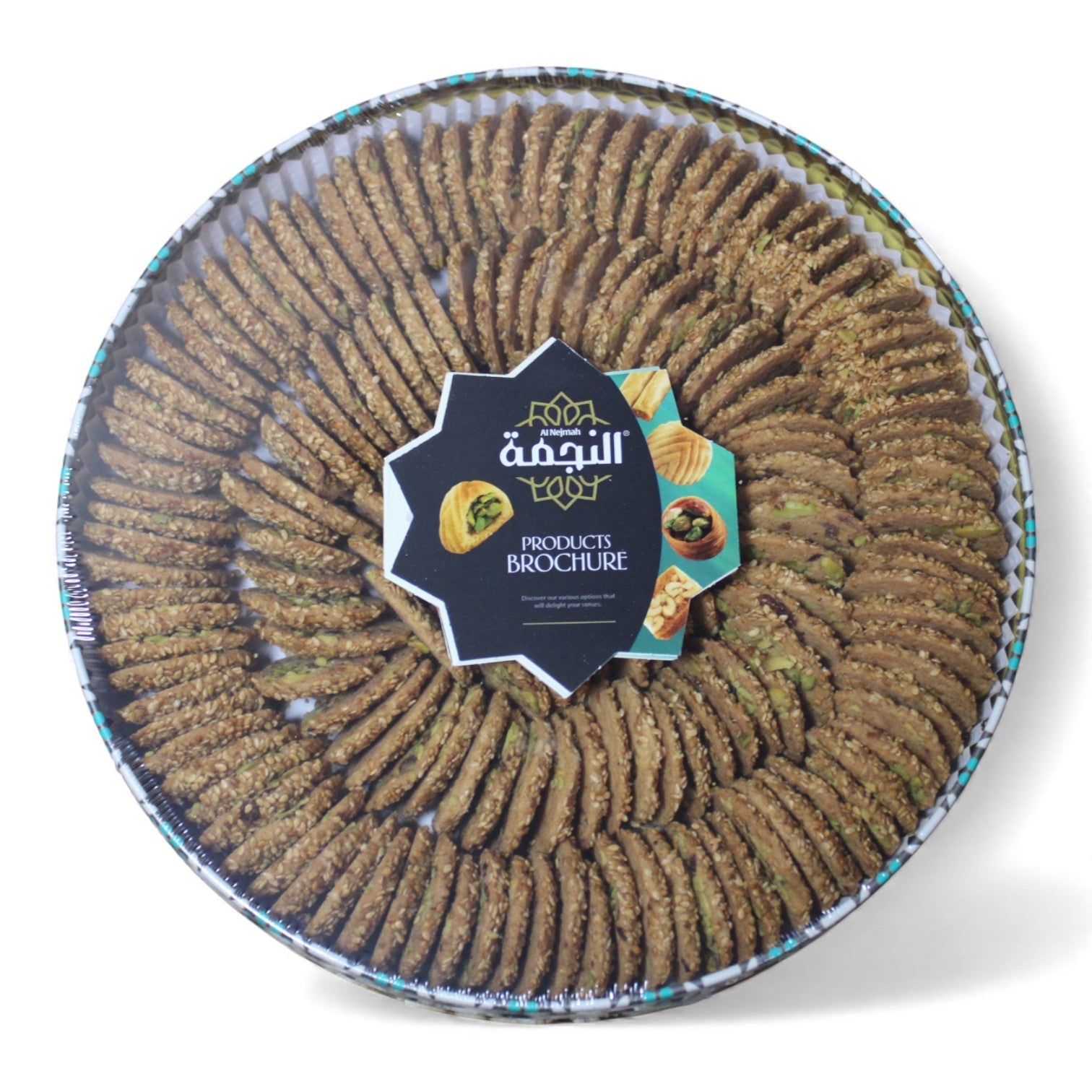 Al Nejmah Sweets – Barazek Crispy Pistachio Sesame Cookies