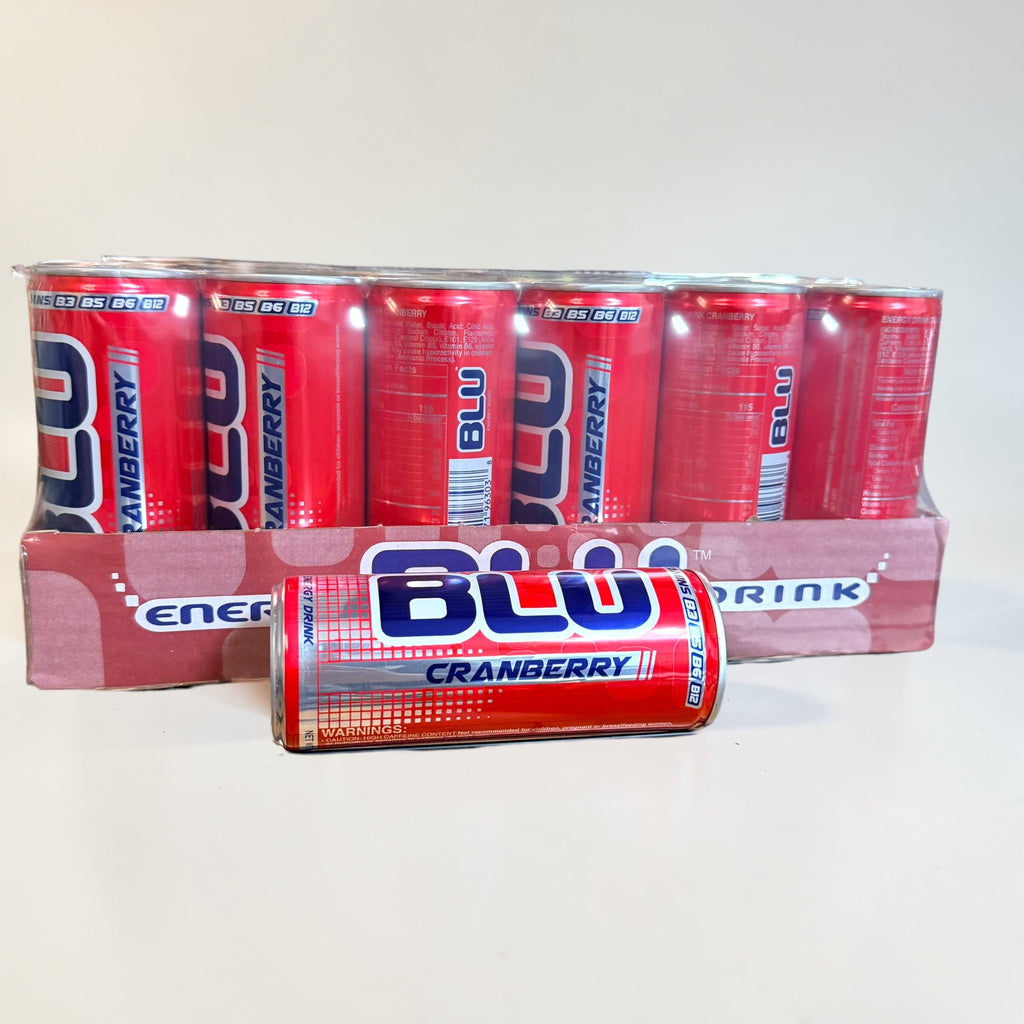 BLU DAY Cranberry Energy Drink 250ml Can