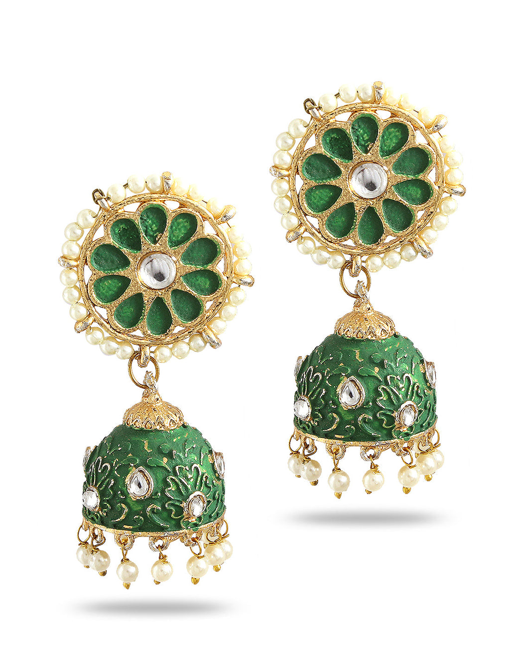 Silver-Plated Alloy Diva Look Stylish Contemporary Earrings - The Pari