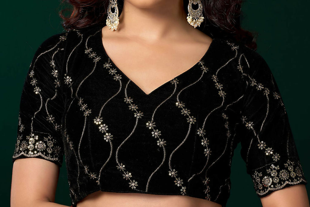 Joban Fashion Green Net Party Wear Sarees