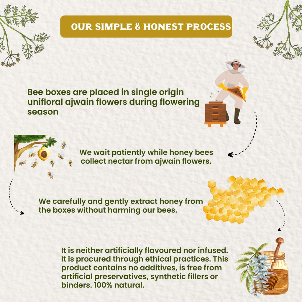 Vediko Origins Raw Ajwain Honey